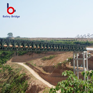 Pont en acier temporaire pont en treillis Bailey galvanis&eacute; prix comp&eacute;titif/pont en treillis compact&eacute;